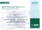 BASF certifikát